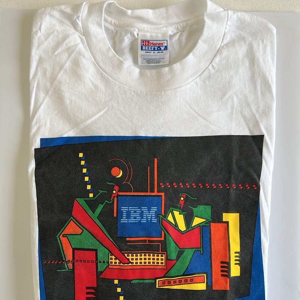 Vintage Long Sleeves Shirt, IBM RS/6000, size XL, Collectible
